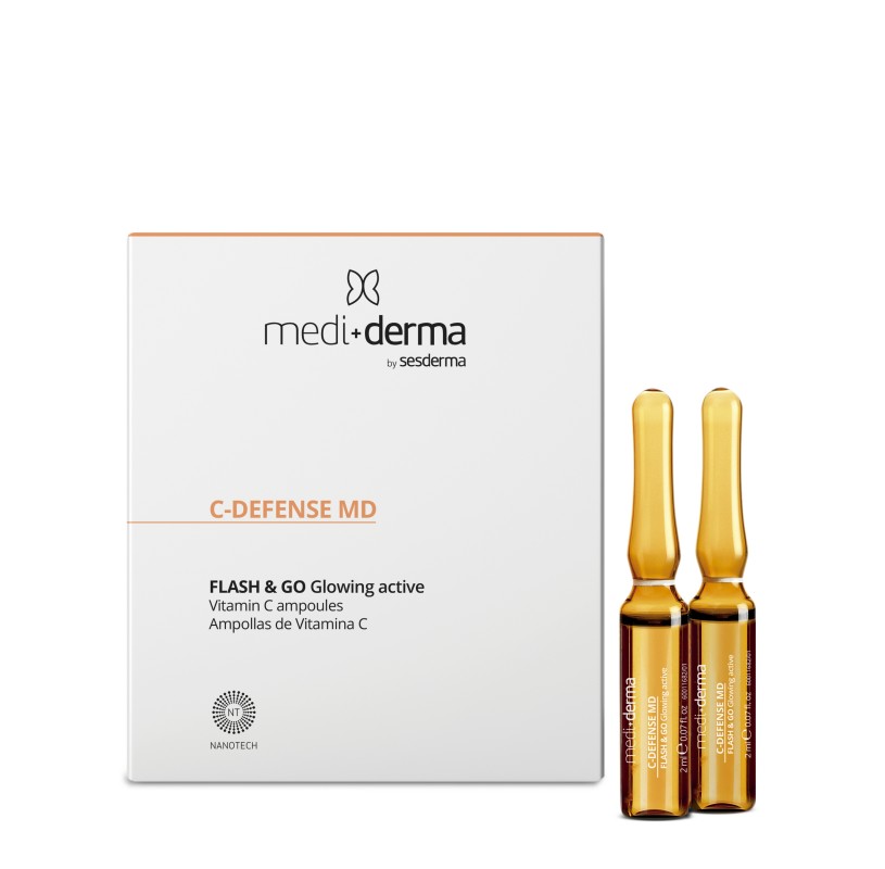 Mediderma by Sesderma C-Defence Flash&Go Glowing active Средство ревитализирующее в ампулах